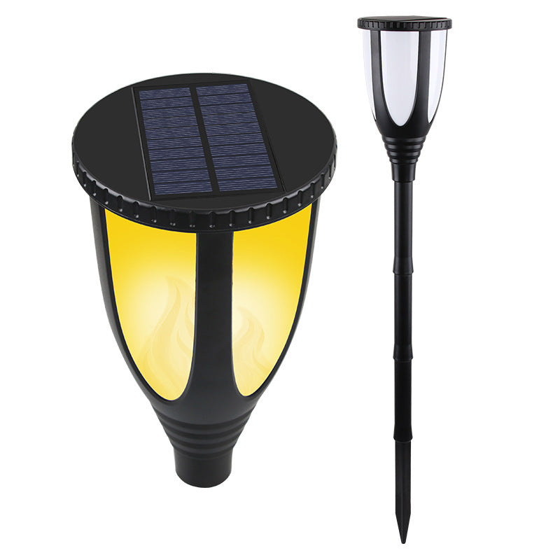 Solar 75led Simulation Flame Lamp Outdoor Waterproof
