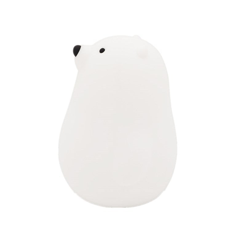 Little White Bear Silicone Lamp USB